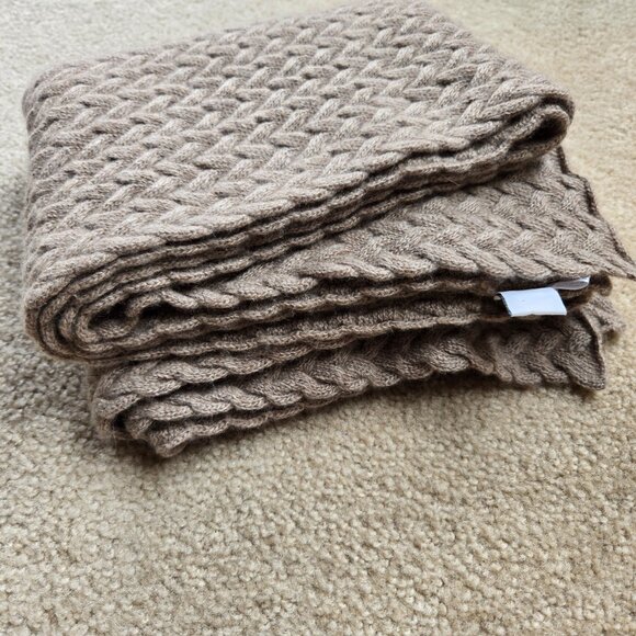 Portolano Thick Oversized Cashmere/Silk/Wool Scarf - Picture 8 of 11